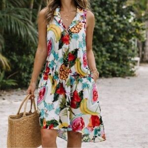 For Cynthia Tropical Floral Sundress